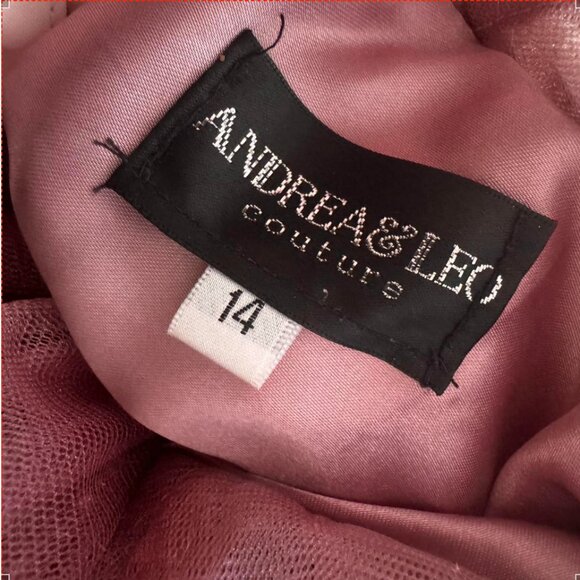 Andrea & Leo Rose Couture Prom Dress – Size 14, Elegant, and Custom Corseted - Picture 4 of 4